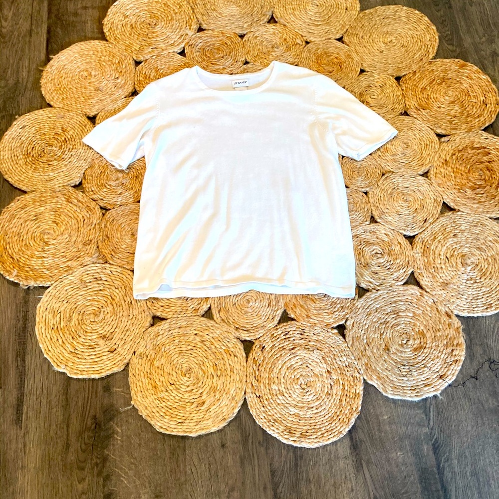 A white ribbed shirt